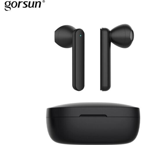 Gorsun V2 Bluetooth 5.0 TWS headphone wireless 3D HiFi stereo earphone touch control dual mode earbuds with microphone Auto-Pair