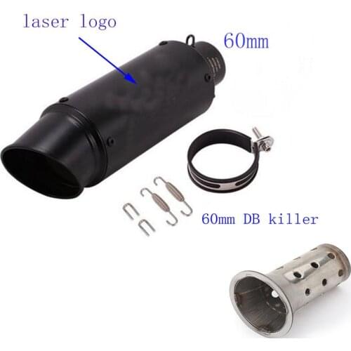 51mm/60mm Motorcycle pipe exhaust with DB killer Motorcycle Exhaust Pipe Muffler Carbon Fiber GP-project Exhaust Pipe