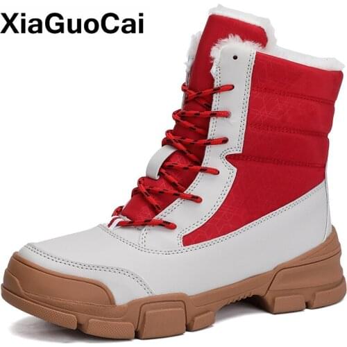 Winter New Warm Ankle Snow Boots Women Shoes With Fur High Top Comfortable Big Size Plush Female Boots Antiskid 2021 Hot Sale