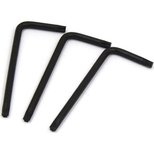 5pc/lot T6 T8 T15 T20 T30 L-type Torx Key DIN911-T Double-End Torx Star Spanner 45#Steel Black Oxid Hardened Hand Tools