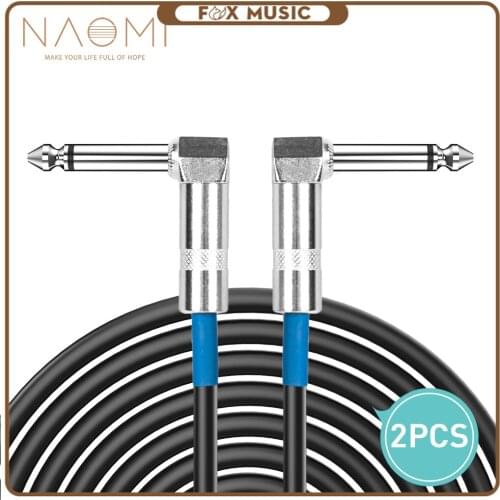2PCS Guitar Cable Bass Cable 3M 6.35MM Guitar Cable Leads 002 Guitar Part &Accessories Musical Instrument