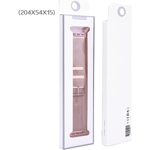 50Pcs/Lot Universal Boxes For Apple Watch 38mm 40mm 42mm 44mm Strap For Leather/Silicone/Nylon/Steel Style Paper Package Box