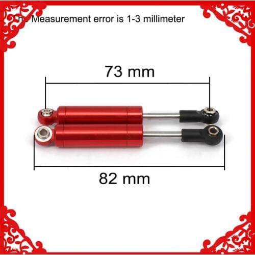 82mm Scale Shock Absorber Damper Internal Spring Oil Filled For Rc Car 1/10 Tamiya CC01 Upgraded Hop-Up Parts Crawler FJ CRUISER