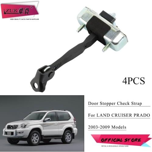 ZUK 4x Car Door Checker Stopper For Toyota Land Cruiser Prado 2002-2009 LC120 Front Rear Left Right Door-Check Strap Arm Hinge