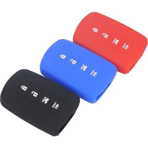Bilchave 4 Buttons Remote Car Key Case Silicone Cover Fob For Toyota Camry Avalon Rav4 Highlander 2012 2013 2014 2015