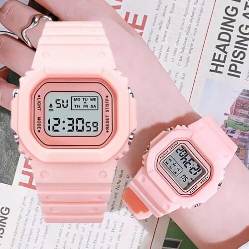 Women Digital Watch LED Digital Watches for Women Ladies Clock Electronic Wrist Watch LED Female Watch 2021 Relogio Feminino