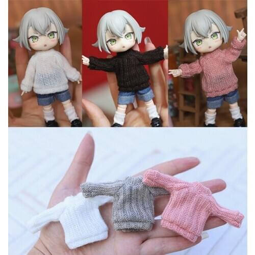 G10-143 children toy 1/2 ob11 GSC bjd dolls props Accessoriess clothes colorful Hanging sweater 1pcs