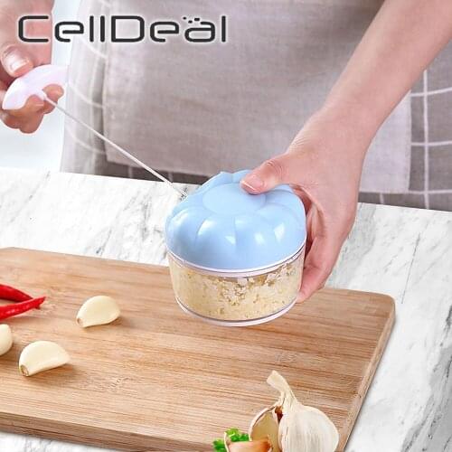 Garlic Crusher Manual Garlic Grinder Multi-function Garlic Press Kitchen Household Garlic Stirring Machine Kitchen Accessories