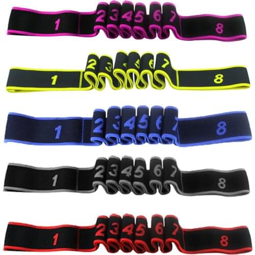 Latin Dance Elastic Stretch Belt Exercise Pull Strap Yoga Fitness Resistance Band for Adults Kids Fitness Training Equipment