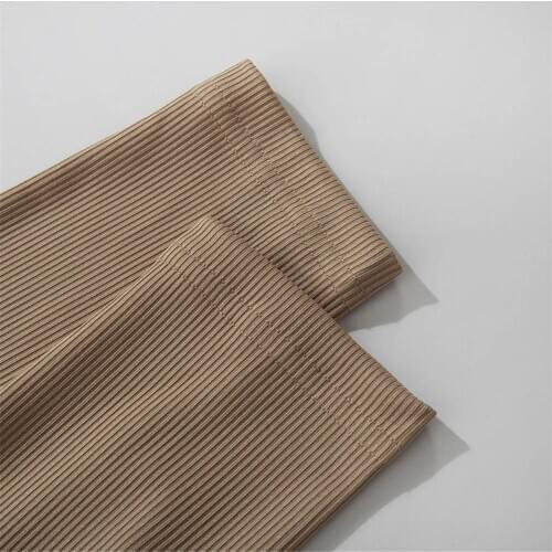 Women‘s Casual Long-sleeved T-shirt, Fashionable Solid Color Hollow High-neck Cropped sexy Crop Top