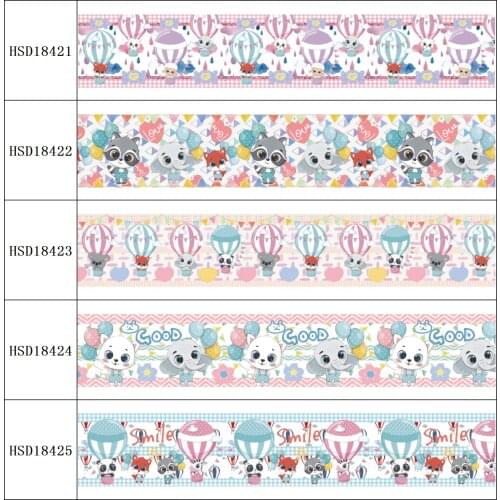 HSDRibbon free shipping 3" 75mm heat transfer printed hsd-design series Grosgrain Ribbon 50Yards/Roll