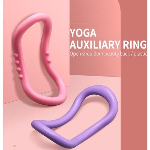2PC Yoga Circle Stretch Ring Massage Home Women Fitness Equipment Bodybuilding Pilates Rings Exercise Training Workout Accessory