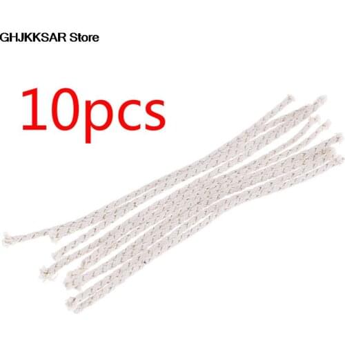 Copper Wire Lighter Cotton Core Wick Kerosene Oil Lighter Accessories Replacement for Petrol Lighter Fire Starter Bulk 10pcs