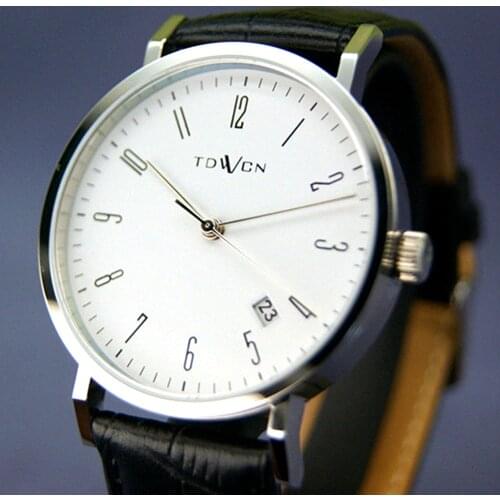 Retro Automatic Watch Men Miyota 9015 Bauhaus Mechanical Watch Luxury 38mm Stainless Steel Calendar Sapphire Crystal Wristwatch