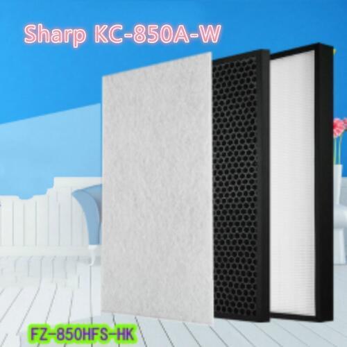 Sharp KC-850A-W purifier HEPA dust collection FZ-850HFS-HK filter deodorizing filter