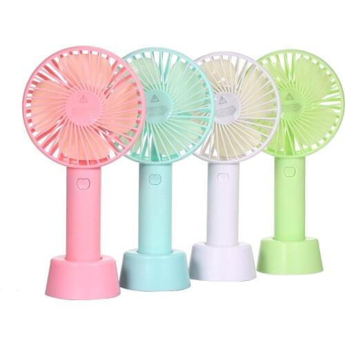 Portable Mini Handheld Fan rechargeable fan with Stand Cradle USB Wind Blower 3 Speed Setting for Indoor and Outdoor Activities