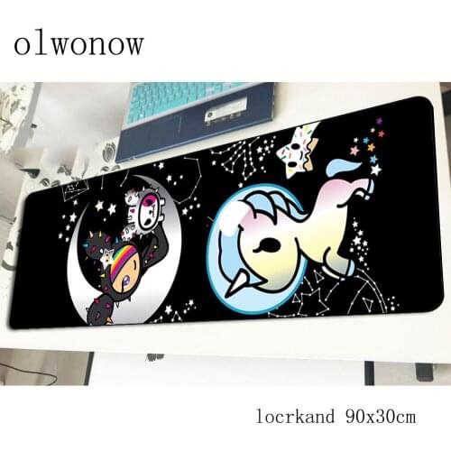 Tokidoki Rainbow mouse pad 900x300x3mm gel mousepads best gaming mousepad gamer Customized personalized mouse pads keyboard pad
