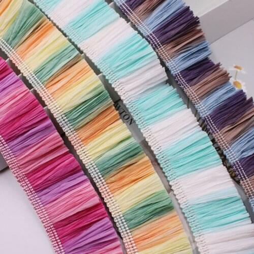 Silk Tassel Fringe Trim Lace Ribbon Cord Tassle Sewing Gland Tassels Clothes Curtains Clothing Accessories Trimmings for Garment