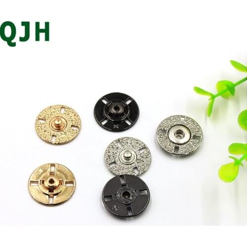 6pcs/lot Concealed Metal Snap Buckle 21mm 25mm Invisible Snap button Gold Silver Black Female Clothes Coat Sweater Button