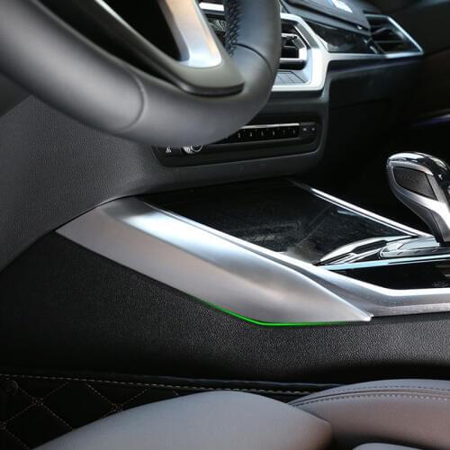 Car Styling Center Console Both Side Trim Strips 2Pcs For BMW 3 Series G20 G28 2020 ABS Auto Interior Accessories