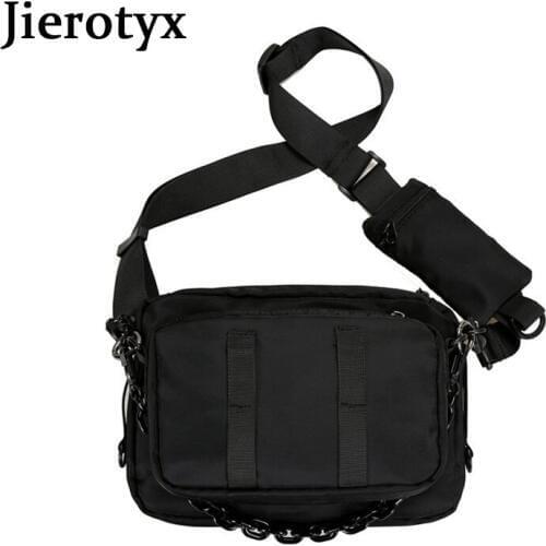 JIEROTYX Fashion Trendy Womens Crossbody Bag Casual Flap Multi-Pocket Shoulder Bags Female Chic Shoulder Chain Strap Hand Bag