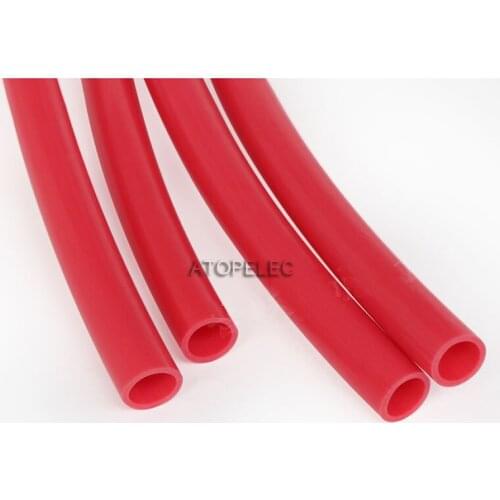 1M ID 8mm/10mm/12mm/14mm/16mm PTFE F4 Tubing Pipe ROHS High Temperature 260Deg.C Red 600V