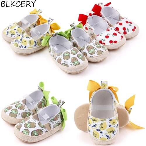 Fashion Baby Girl First Walkers Bow Princess Shoes Summer New Style Newborn Soft Sole Toddler Shoes Infant Mary Jane Flats Shoes