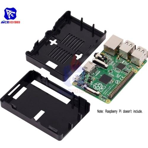 Black ABS V2 Case Enclosure to All Ports for Raspberry Pi 2 Model B