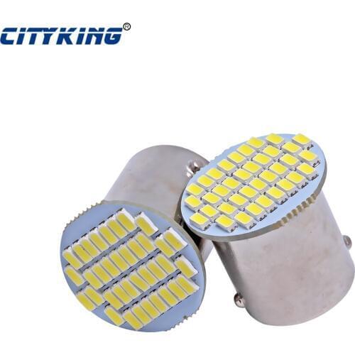 100pcs Wholesale Car led S25 1156 36SMD led BA15S led 3014 Auto Car Turn Lamp Brake Tail Parking Light