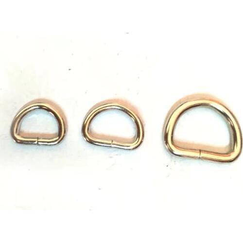 100 Pcs Non Welded Dee Rings Webbing D Buckle Bag 12mm (1/2 ') ,3.0mm thicker