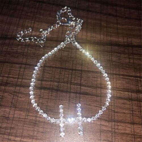 26pcs/ lot Alphabet Bracelet Crystal A-Z Initial Charm Bracelet Cubic Zircon Bracelet For Women Lovers Best Jewelry Gift