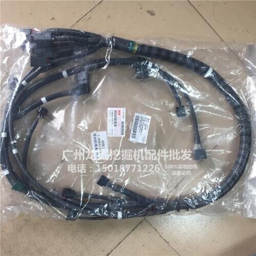 Excavator accessories Isuzu Hitachi Sumitomo case 6HK1/4HK1 EFI engine original wiring harness assembly