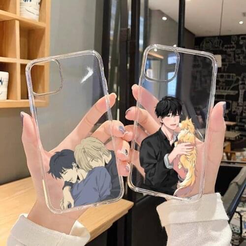 Banana Fish Phone Case For iphone 12 11 8 7 6s 6 5 5s 5c se plus mini x xs xr pro max Transparent soft