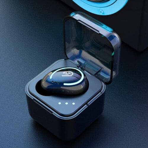 KINGSTAR M-B8 Single Ear Wireless Headphones Bluetooth Headphone Sport Earbuds Earphone with Charging Box for Xiaomi iPhone