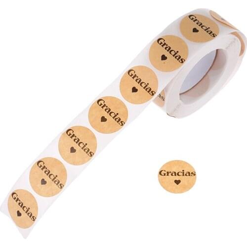 Gracias Spanish Thank You Personalized Stickers Tags DIY Wedding Decoration Birthday Party Gift Packging Envelope Label 1inch