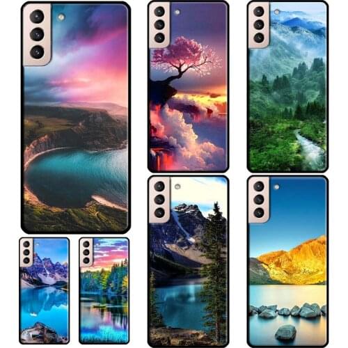 Beautiful Natural Scenery Soft Case For Samsung Galaxy S21 Ultra S20 FE S8 S9 S10 Note 10 Plus Note 20 Ultra Coque