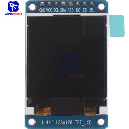 1.44 Inch TFT LCD 65K Color 128x128 Display Screen SPI Serial Port Module ST7735 for 51 ARM Arduino