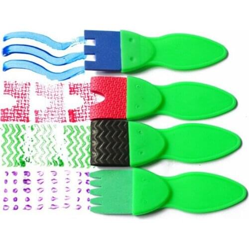 DIY Painting Graffiti Tools 4pcs/set Kids Drawing Toys Sponge Brush Children Doodle Art Supplies Baby Early Educational Toy