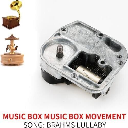 Diy Hand Crank Music Box Motor Mini Music Wind Up Kids Toy Standard Clockwork Music Boxs Bell Clockwork Brahms Lullaby Music Toy