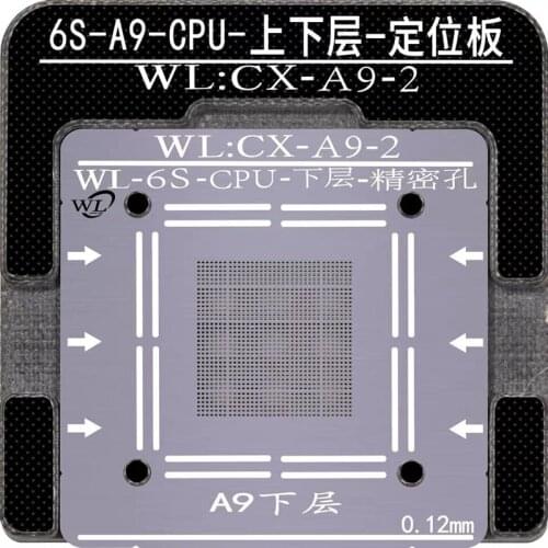 For iPhone 6G 6S 7G 8G X XS XSMAX A7 A8 A9 A10 A11 A12 A13 CPU Lower WL BGA Reballing Stencil Kit Soldering