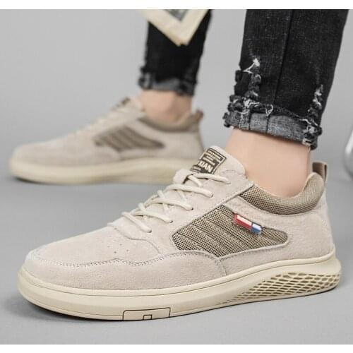Mens Casual shoes lace up Personality Comfortable Shoes Men cow suede Leather Shoes for Men Zapatos Hombre Mocasins