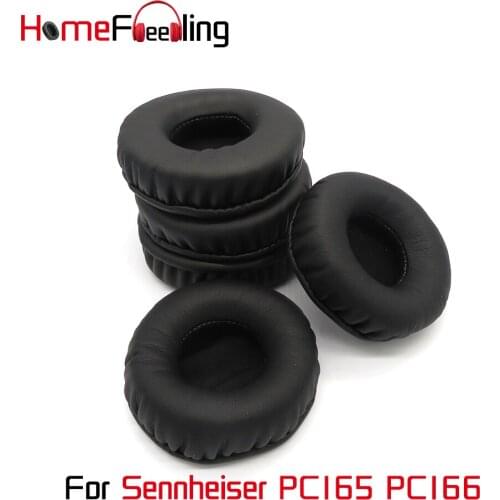 Homefeeling Ear Pads For Sennheiser PC165 PC166 Earpads Round Universal Leahter Repalcement Parts Ear Cushions