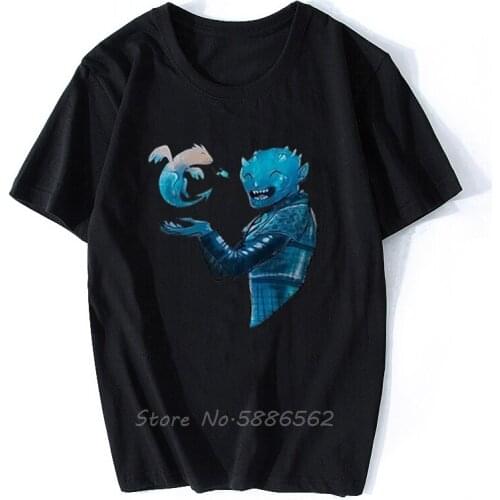 GOT Mouse Ear White Walker T Shirt Men Summer New White Casual Homme Cool Anime Tshirt