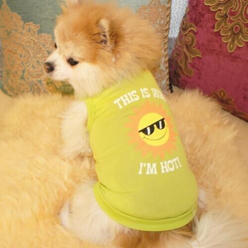 Cotton Pet Clothes Cool Cat SECURITY Costume for Cats Small Dogs Spring Summer Puppy Kitty Cat Vest Top for pet T Shirt Clothing