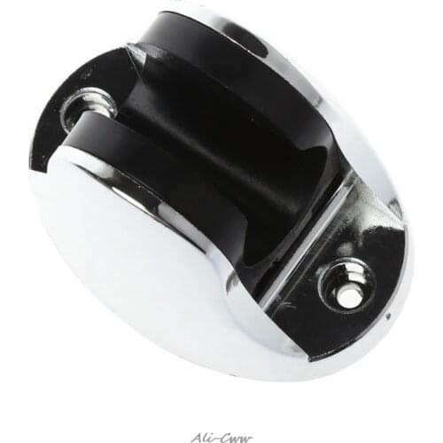 Chrome Bathroom Shower Base Holder Adjustable Hose Wall Mount Head Stand Bracket