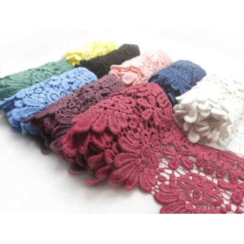 Lace clothes skirt pure cotton lace accessories fabric decoration hem cotton hollowed out widened thickened lace