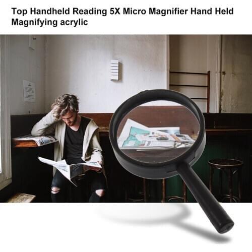 New Watch Jewelry Repair Tools black Reading 5X Magnifier Hand Held Magnifying acrylic 25mm For Jeweler Watch Maker