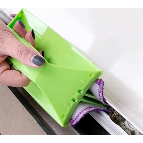 Multifunctional Household Glass Cleaning Artifact Groove Cleaning Brush Windows Sill Gap Track Brush Housework Cleaning Tool