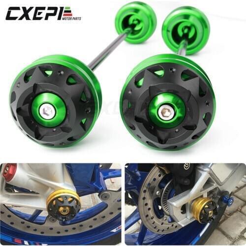 Motorcycle Accessories For KAWASAKI Z900 2017 2018 2019 Front and Rear Wheel Axle Cover Shock Absorber Falling Protector