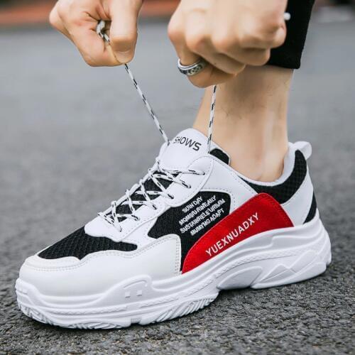 Men Dress Shoe New Mens Shoes Mens Leisure Sports Shoes Daddy Shoes Wear-resistant and Slip-resistant Small White Shoes